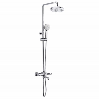 High-end elegant Rose Gold Royal style wall mounted rainfall shower set bathroom shower faucet set